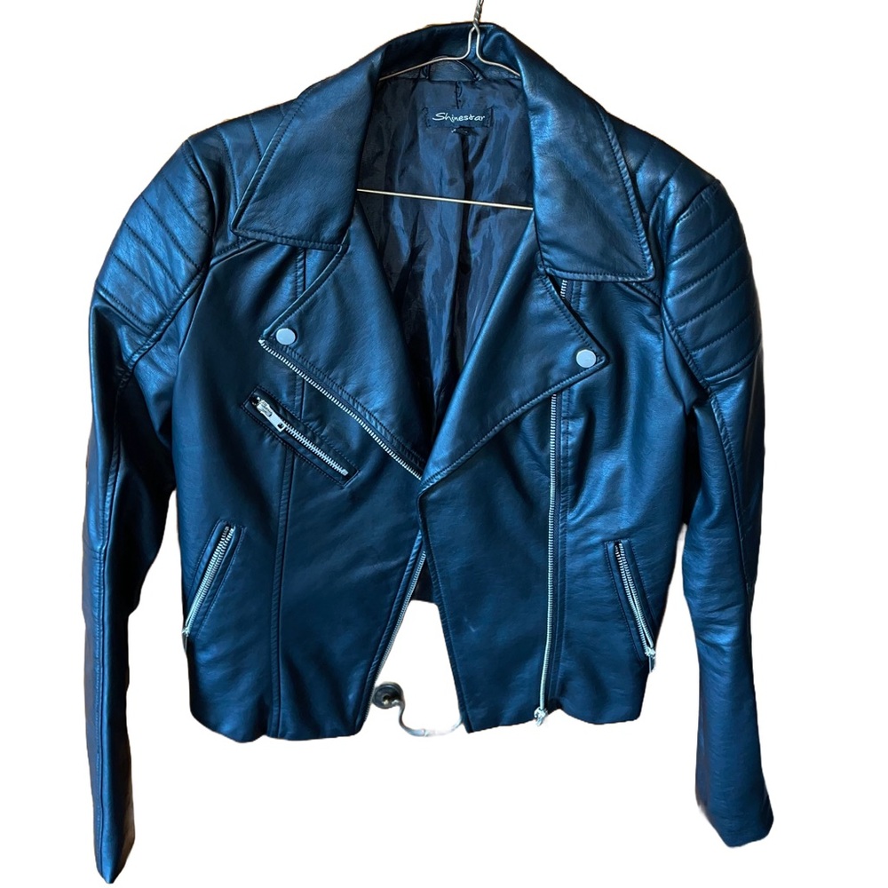 SHINESTAR CLASSIC LEATHER JACKET